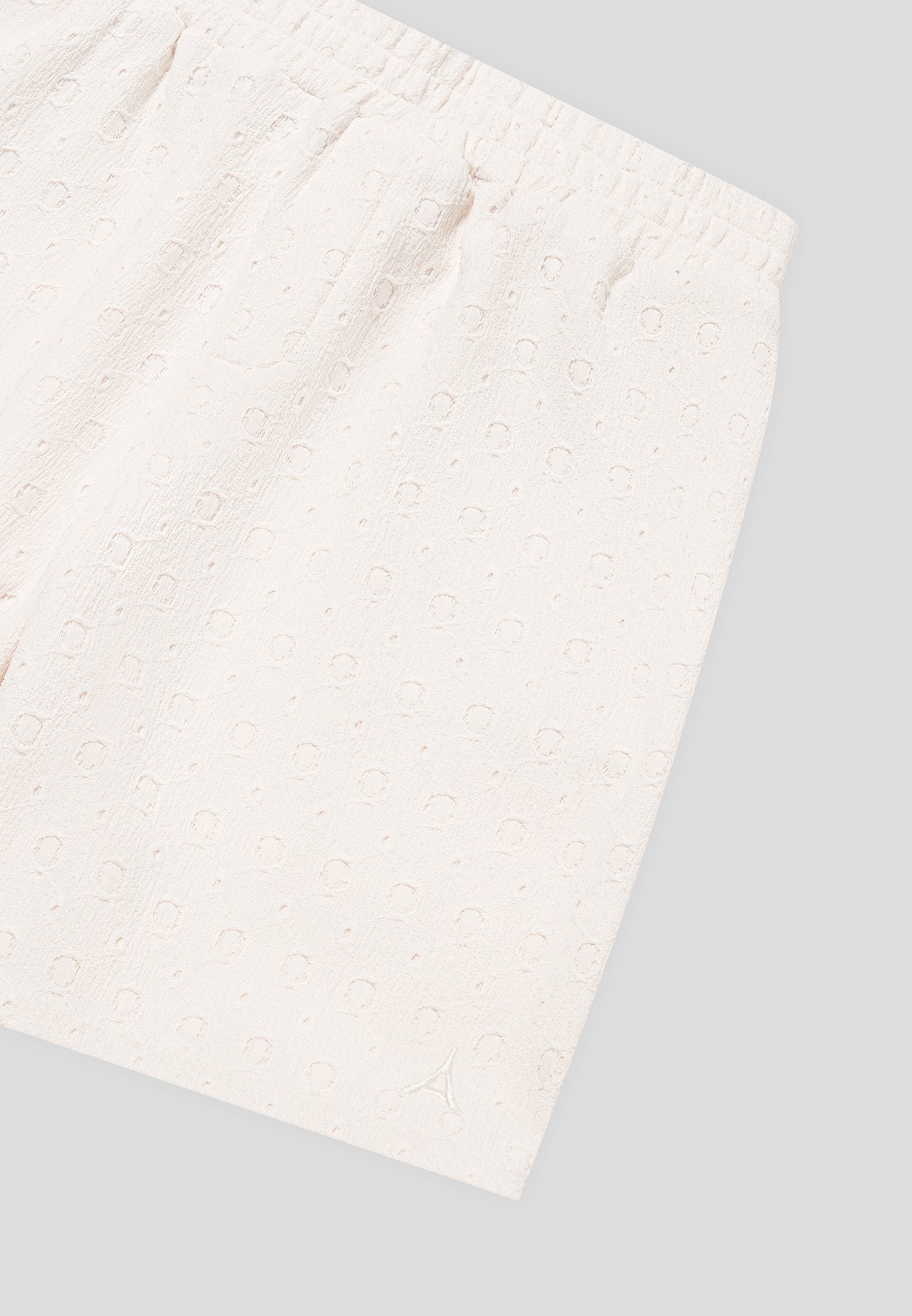 Textured Shorts - Cream