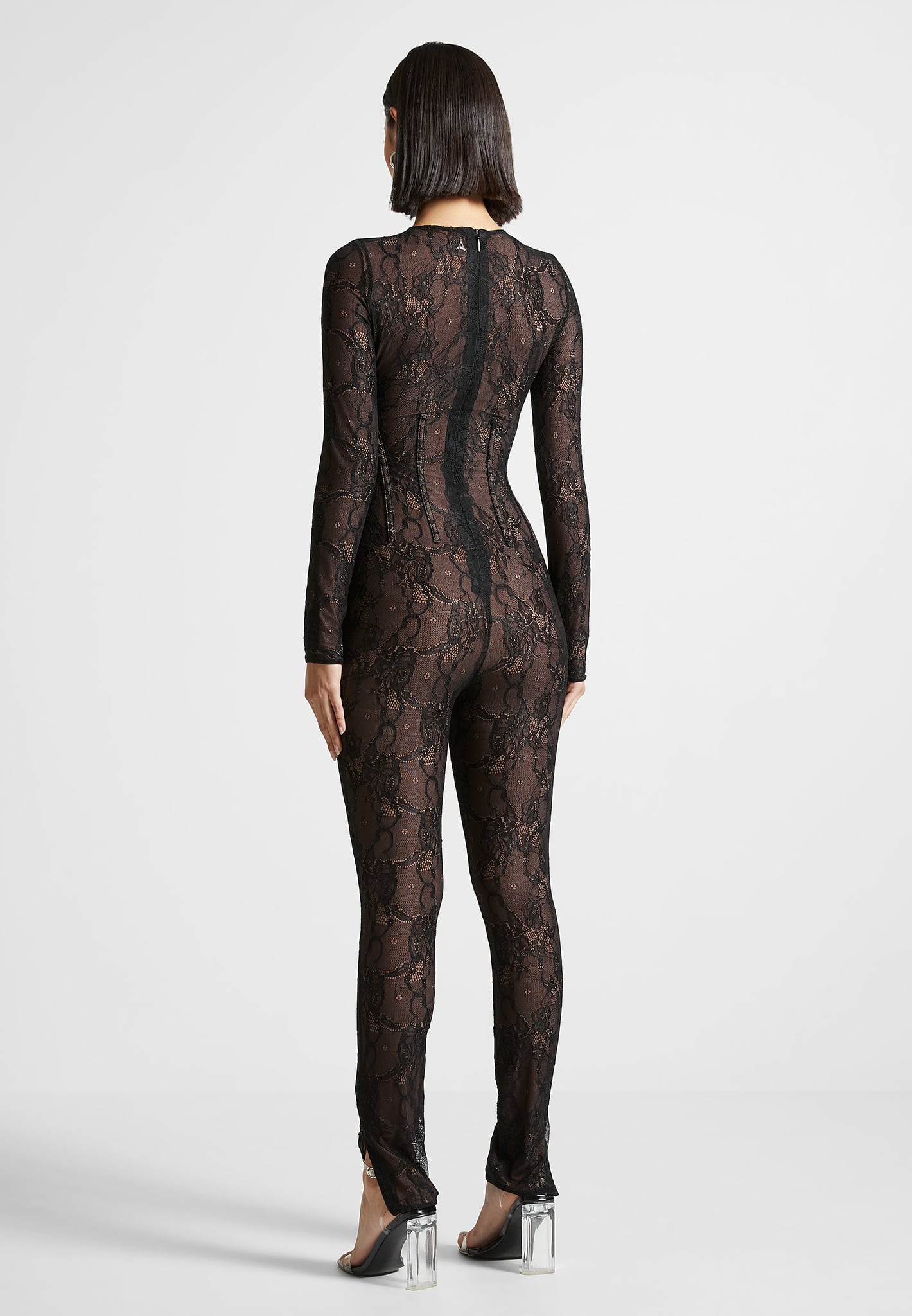 Lace Jumpsuit - Black