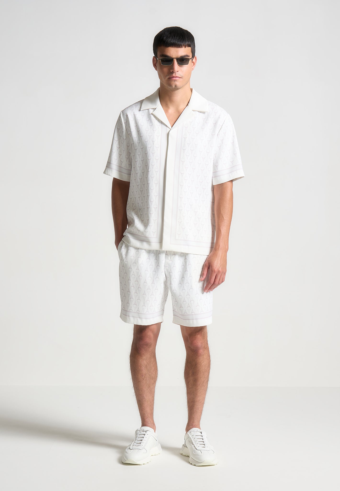 Eiffel Monogram Resort Shirt - White