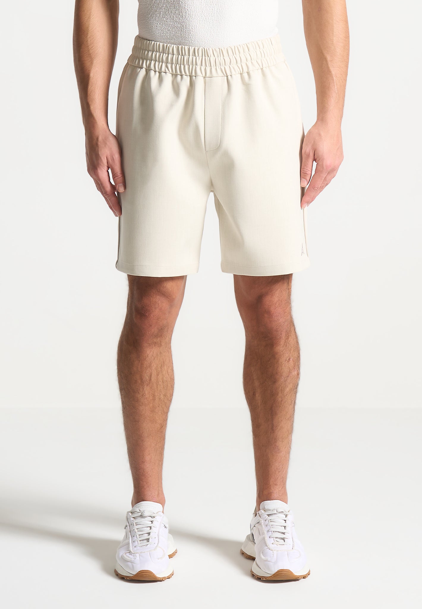 Signature Baseball Shorts - Beige